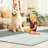 Modern Machine Washable Rug with Rubber Backing Geometric Non-Slip Area Rug for Living Room Bedroom Dining Room Office-725810347