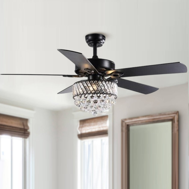 Ventilateur de plafond 52 po avec ensemble d'éclairage Gloristeen