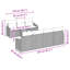 233 cm W Patio Sofa with Cushions