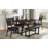 6-piece Dining Table Set With 4 Upholstered Chairs And Bench,dining table set,dining room set-275691961-275691962-275691963