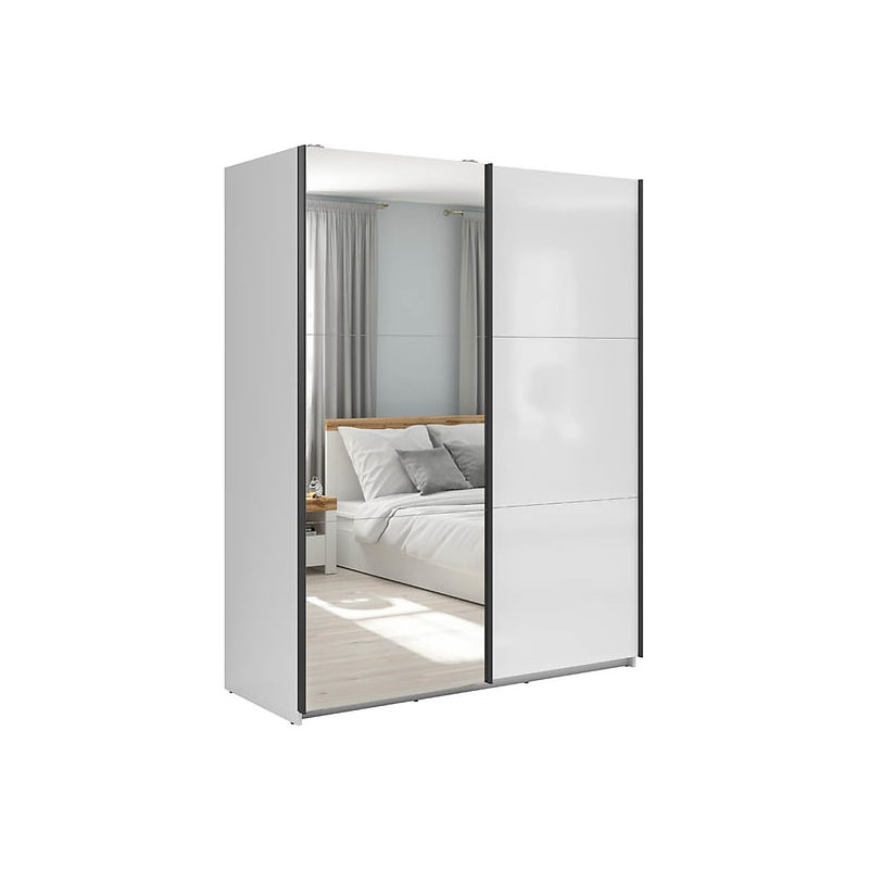 Manufactured Wood Wardrobe, White