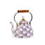 Violet Check Quart Tea Kettle
