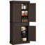 Garde-manger autoportant de 71 po avec 4 portes et 2 grandes armoires HOMcom, armoire de rangement haute avec tiroir large pour la salle à manger, café