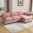 Oversized Modular Sectional Sofa With Movable Ottoman, Comfortable And Stylish L Shaped Couch For Living Room And Office-1691955839
