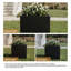 Boîte à fleurs rectangulaire en métal avec trous de drainage Dees-1397962101-1405510504