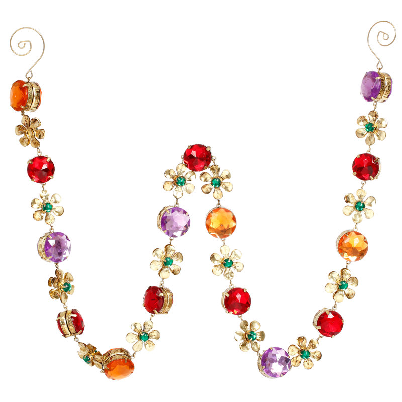 Multi Crystal Garland -  36 Inches Set Of 2