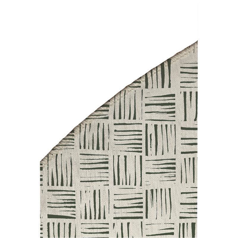 Lash Locked Non-Slip Outdoor Rug, Round 5'