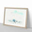 Skyline of Doha in Qatar in Abstract - Picture Frame Graphic Art Print on MDF-55739567-55739566