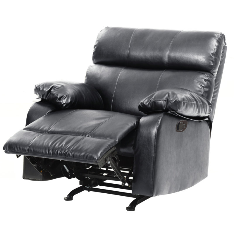 Fauteuil inclinable contemporain berçant élégant, Noir