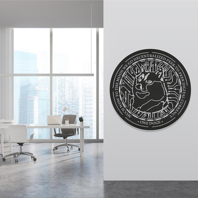 Handmade Animals Wall Decor on Metal, Black