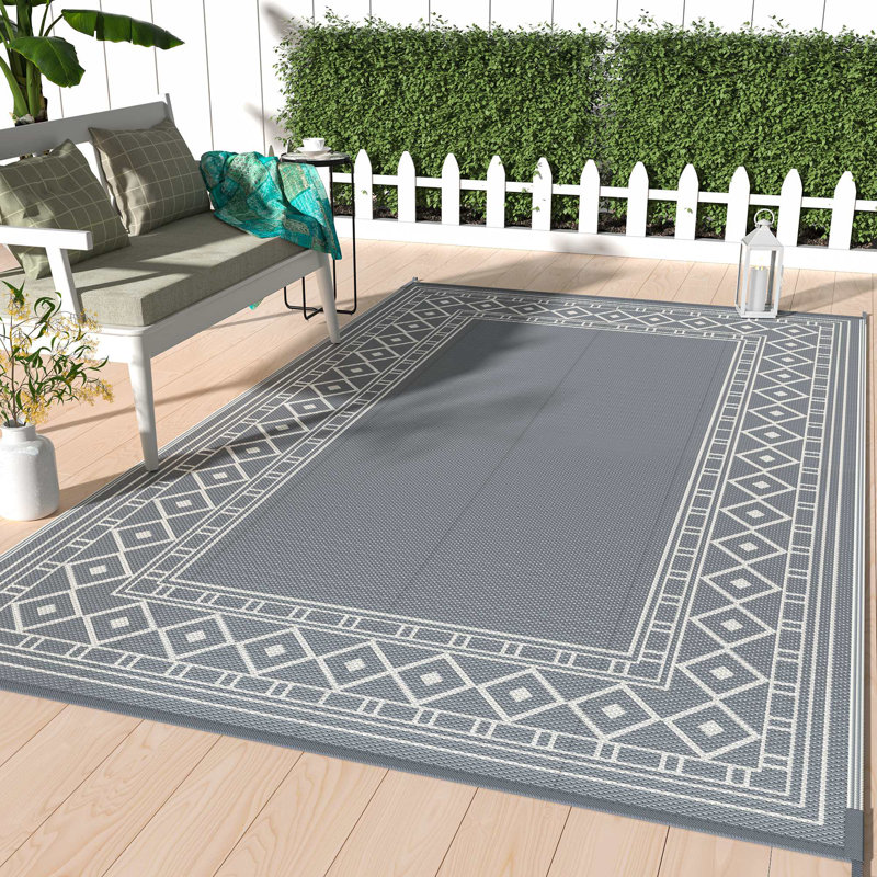Tapis d'extérieur Keertan, Rectangle 9 pi x 12 pi