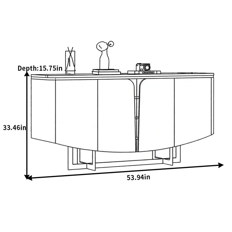 Light Luxury And Simple Sideboard
