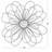 Black Metal Floral 3D Wire Home Wall Decor, 29" x 1" x 29"