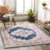 Tapis oriental bleu marine / rose Fleeman