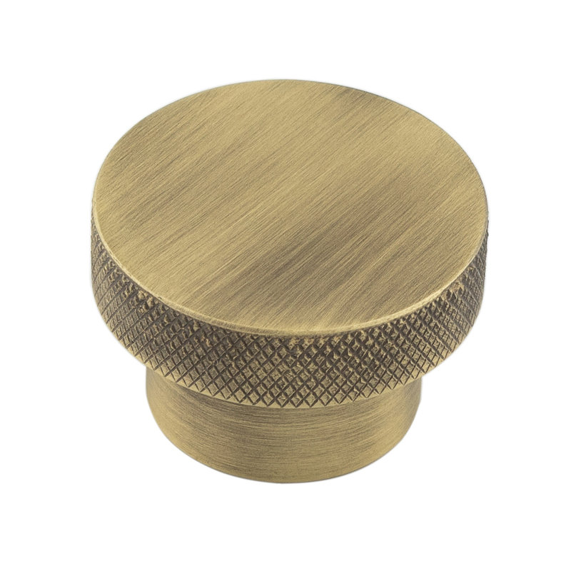 Hoxton 40mm Diameter Round Knob, Antique Brass
