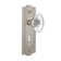 Meadows Plate with Decorative Keyhole and Oval Fluted Crystal Door Knob