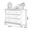 Armoire d'appoint en bois manufacturé noyer foncé