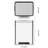 Trash Can, Rectangular Garbage Can With Soft-close Foot Pedal, Double Compartment Classified Garbage Can, Stainless Steel Trash Can With Metal Lid & Removable Inner Bucket-108367019