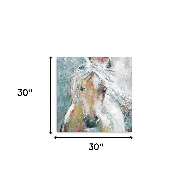 «Whimsical Horse», impression murale sans cadre