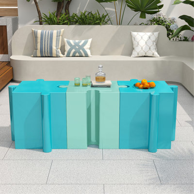 Table d'appoint casse-tête, table modulaire à bord convexe MGO