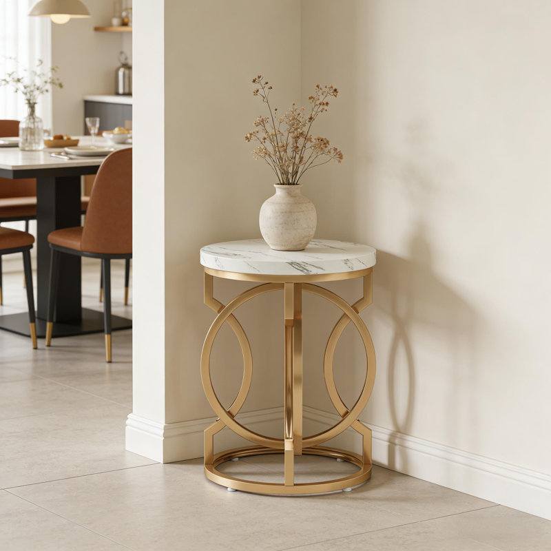 Table de chevet ronde, table de bout
