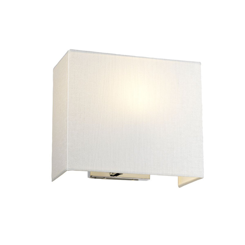 Zanders Flush Mounted Sconce, 23cm H x 37.5cm W x 12.8cm D, Polished Chrome