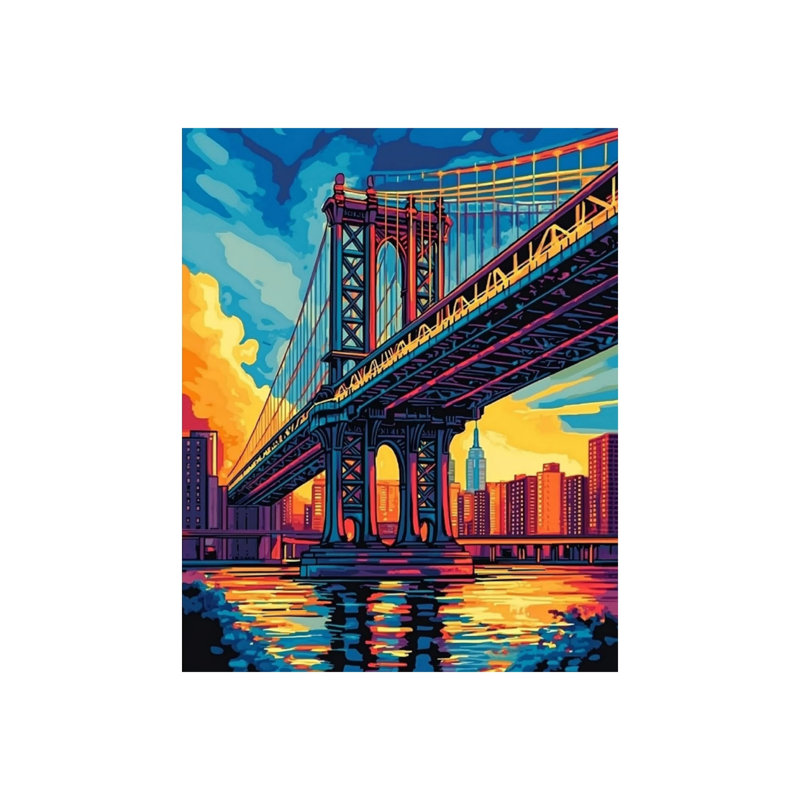 Art mural simple 16 po x 20 po Simply Bridge