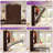66" W Farmhouse Full Size Murphy Bed With Led Lights & Charging Station, Hidden Foldable Wall Cabinet Bed, Walnut-199835564-199835561