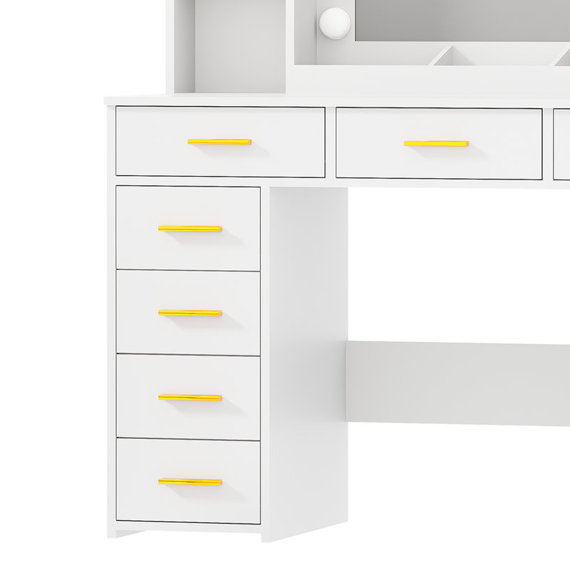 Makeup Vanity With Lights & 11 Drawers
