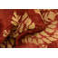 Tapis de zone en laine rouge/jaune 3 pi 6 po x 4 pi 9 po one-of-kind-noué la main Nash