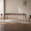 Simple large rectangular dining table