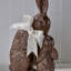 Lapin chocolat en résine 11 "avec bébé-443627037