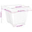  Square Flower Pot 24 Pcs  Plastic-1015413495-1015413488