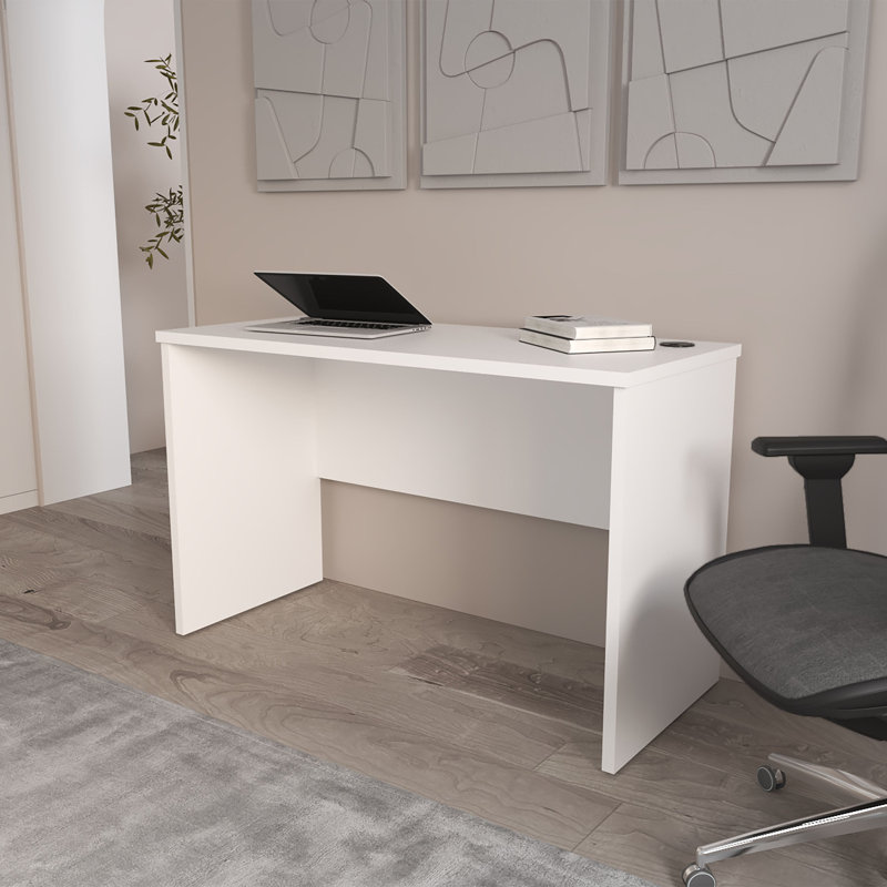 Bureau de travail Rough Rock Minimalist, Blanc