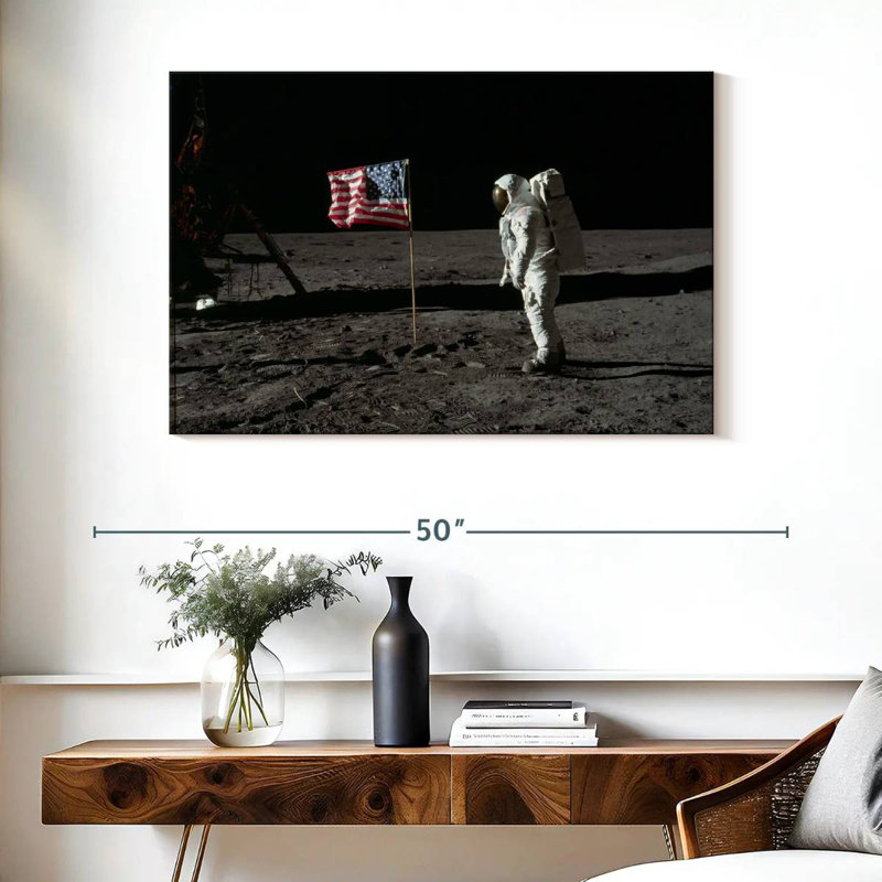 Oberle Man On The Moon III, 26" H x 39" W