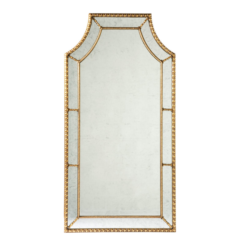 Staffordshire Vintage Gold Leaf Wood Wall Mirror