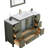 Brescia 54" Single Sink Freestanding Bathroom Vanity with Ceramic Top and Matching Mirror-107174064