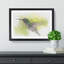 Hummingbird in Costa Rica in Abstract - Framed Print-55769140-55769146