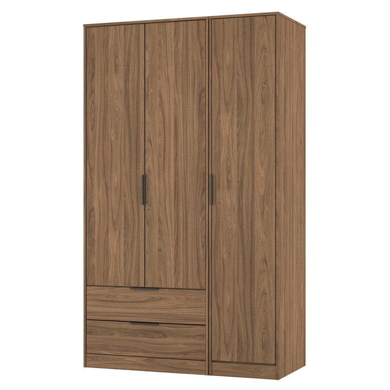 Bonnelle Manufactured Wood Wardrobe, Carini Walnut