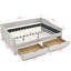 Lit de jour grand avec tiroirs et rangement, accoudoirs rembourrés beige-300137370-300137374