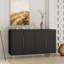 Buffet cannelé avec tablettes réglables pour un décor décoratif