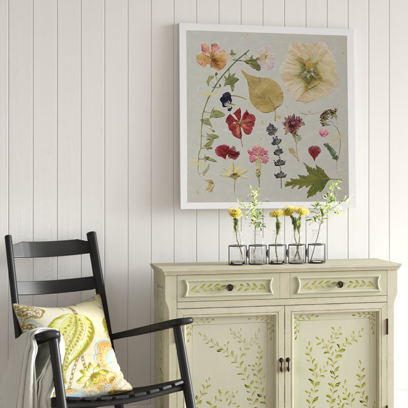 Pressed Assortment I 'Print, H 32 po x l 32 po x P 1,5 po, Toile tendue