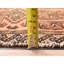 Tapis brun clair 3 pi 1 po x 6 pi 6 po brun rétro chocolat avec motif intégral, usé et vieilli, 100% laine, noué à la main, velours zéro, côtés et extrémités professionnellement sécurisés, large tapis de couloir oriental