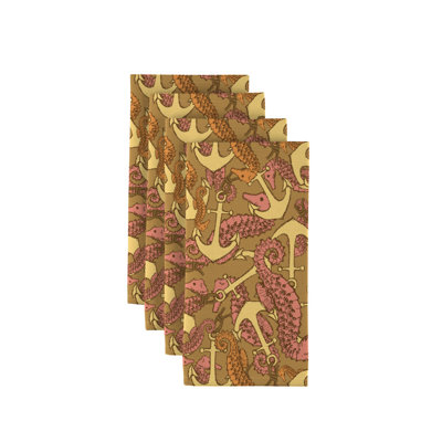 Polyester Nautical Square Napkin