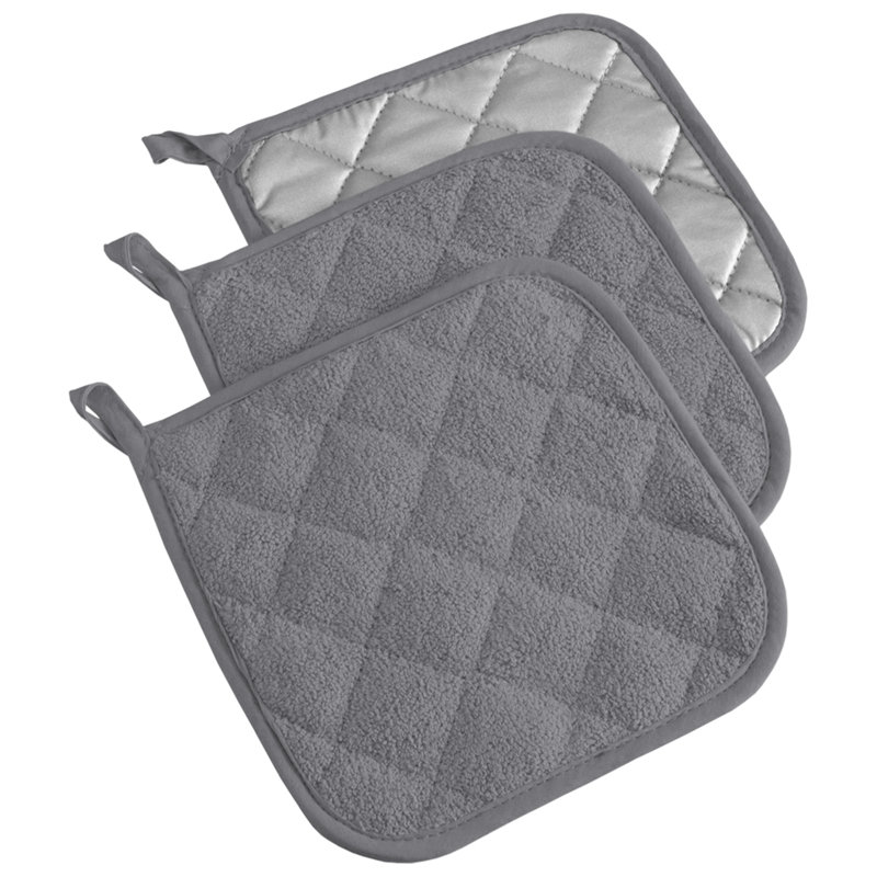 Ensemble de porte-casseroles 3 pièces Damontray, Gris
