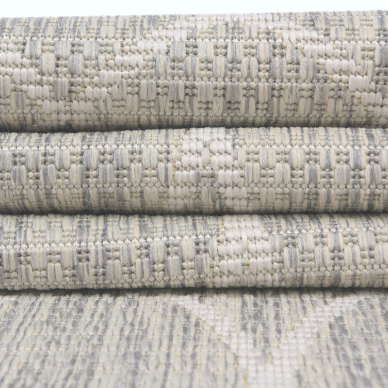 Tapis treillis d'extérieur gris clair, Rond 4 pi