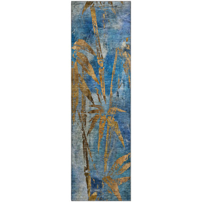 Premium Machine Washable Mayfield AMF2222 Botanical Rug