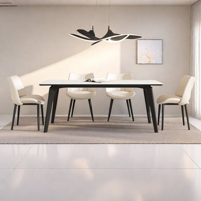 Simple light luxury table and chair