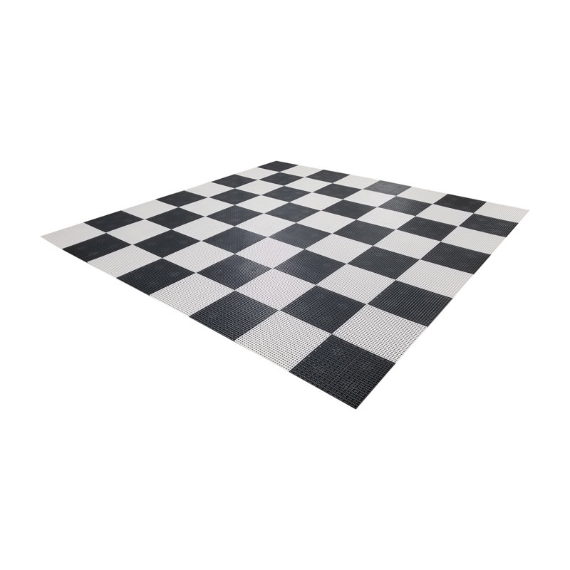 9' 10" x 9' 10" Giant Plastic Chess Board with 15" Squares