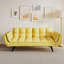 57 po jaune pour la chambre à coucher et le salon, deux, rembourré d'éponge, poids de 73,22 lb, bois massif et cadre de table artificiel 57 po, petits espaces confortables, mélange, rembourrage, postures réglables, séduisant-133044545